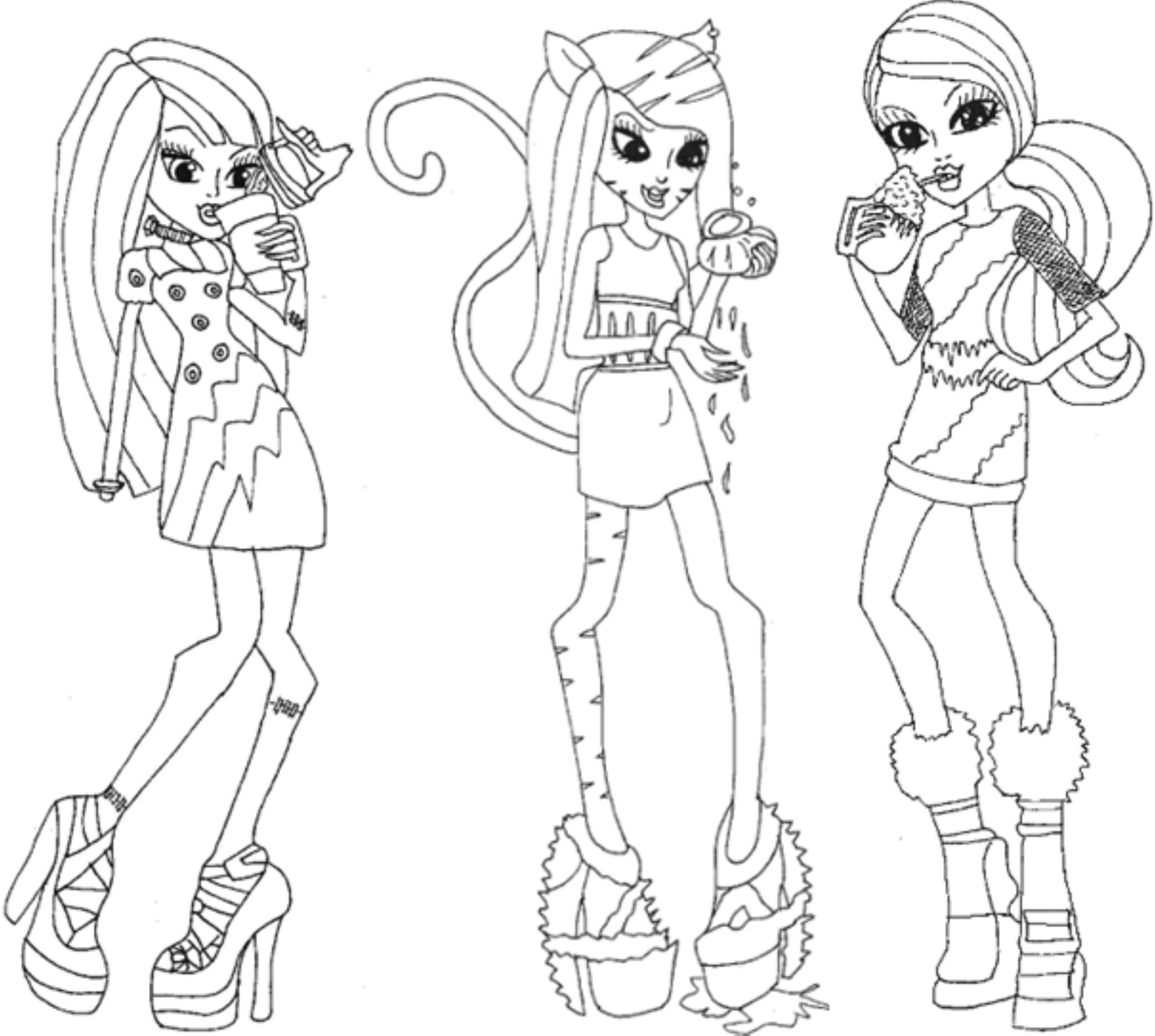 Monster High Coloring Pages Baby - Coloring Home
