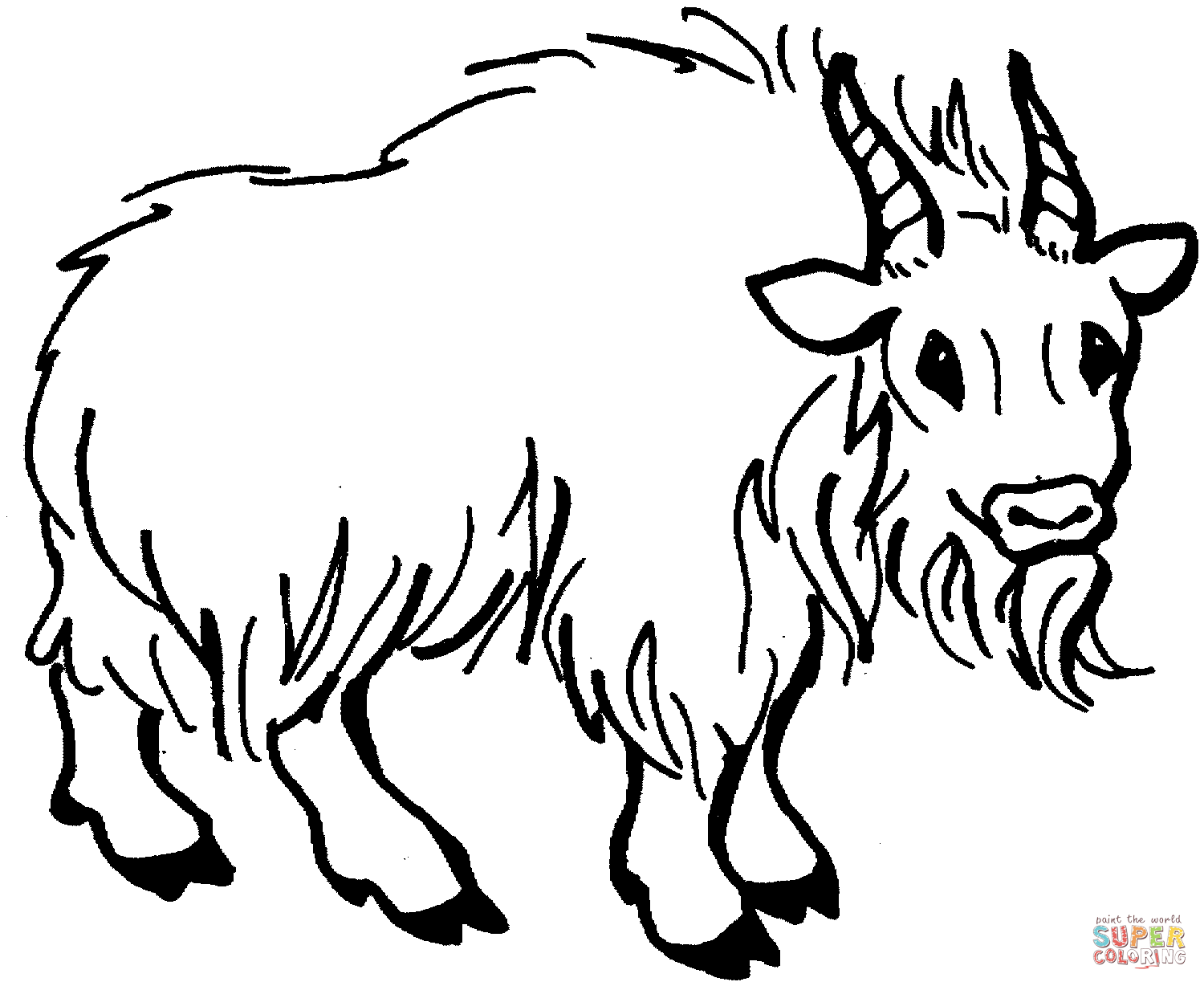 Cartoon goat coloring pages | Free Coloring Pages