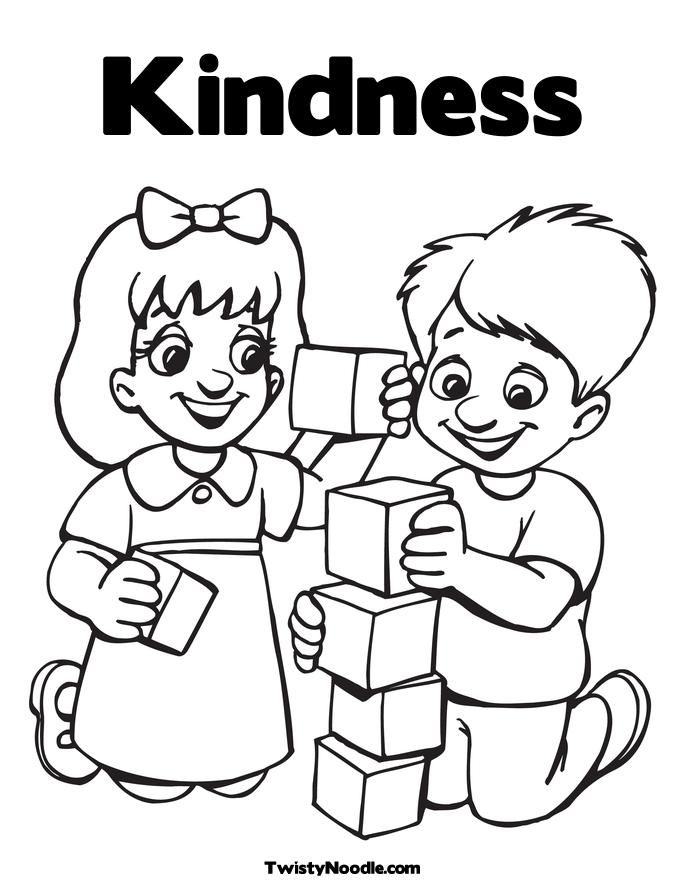 Kindness Coloring Pages Coloring Home