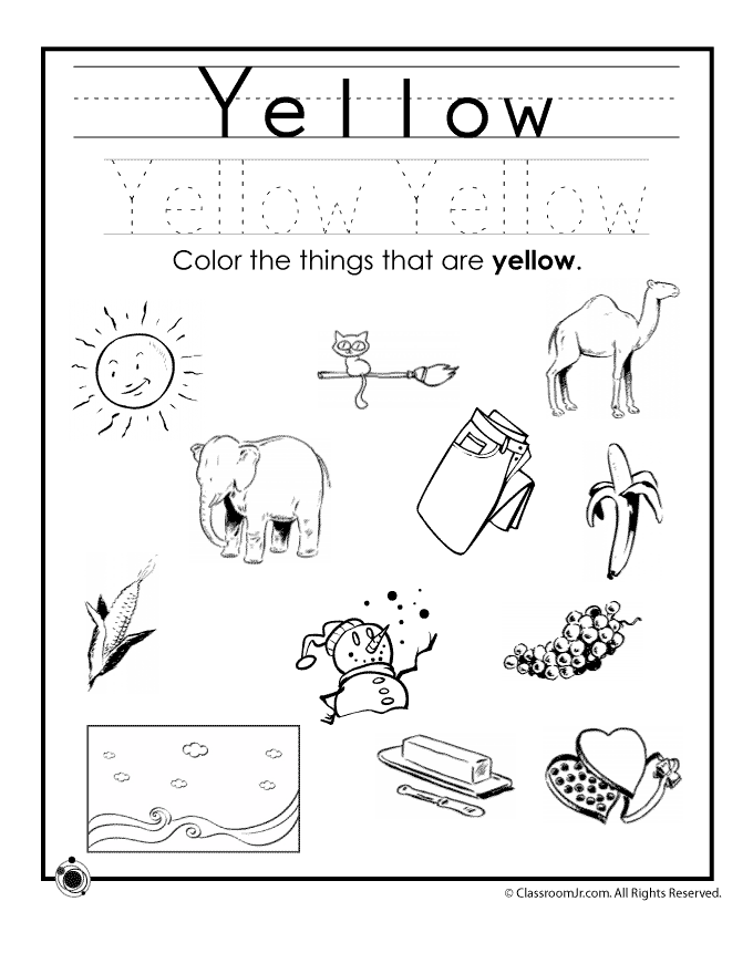 Yellow Coloring Pages Printable - Coloring Home
