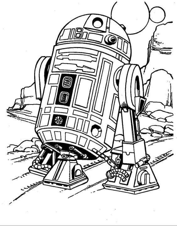 R2d2 Coloring Page