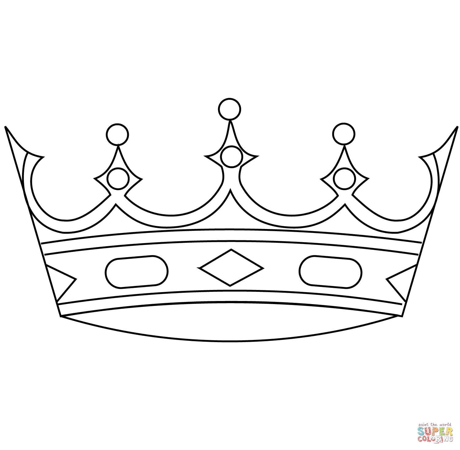 King Crowns Coloring Pages Coloring Home
