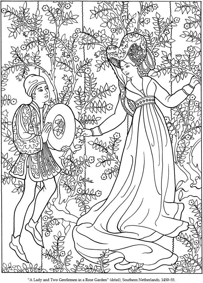 Adult Medieval Coloring Pages - Coloring Pages For All Ages