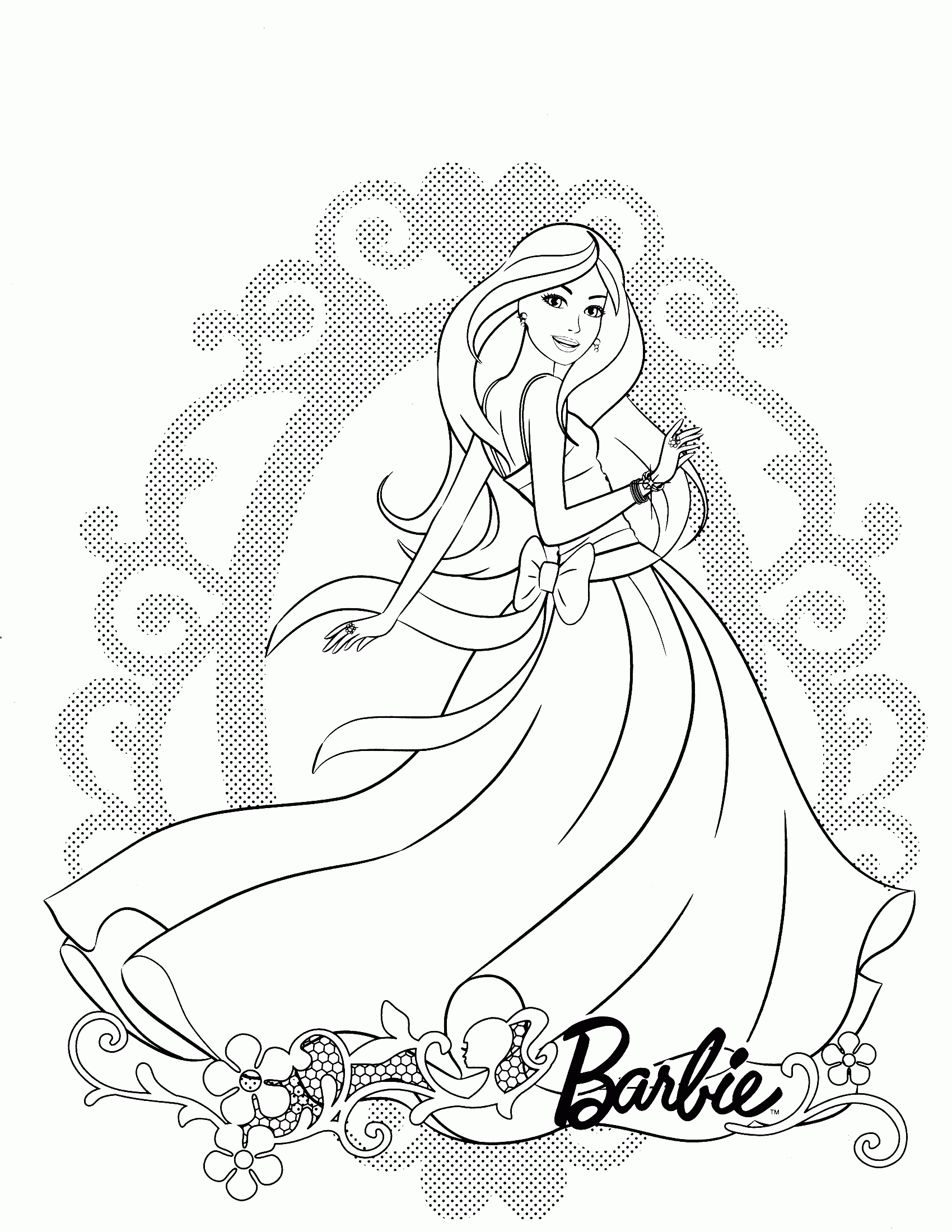 barbie dream house coloring pages - High Quality Coloring Pages