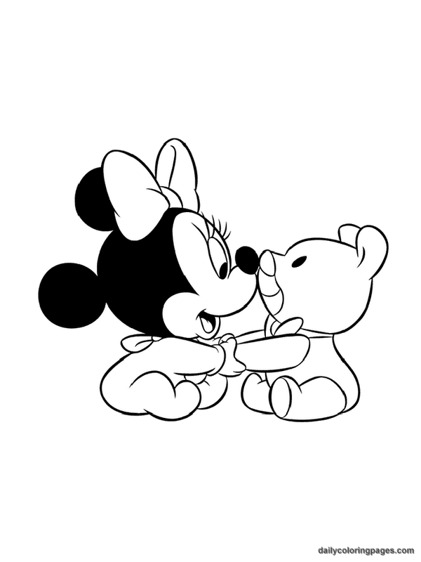 Baby Disney Characters - Coloring Pages for Kids and for Adults