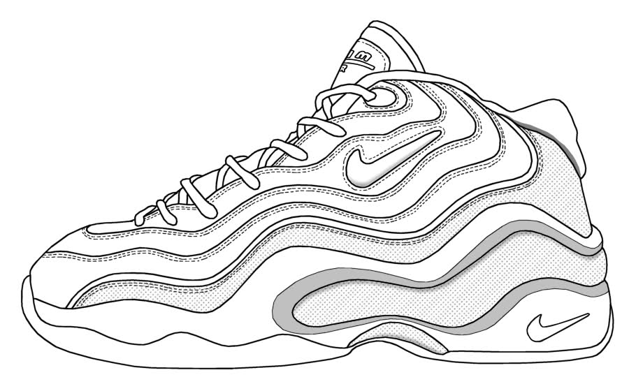 Nike Shoes Coloring Pages For Kids And For Adults Coloring Home