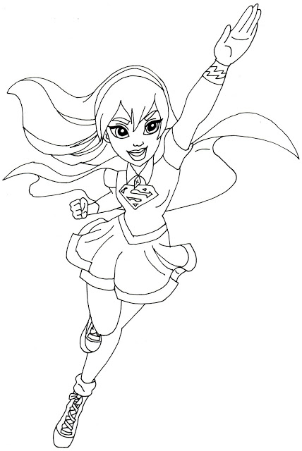Free Printable Super Hero High Coloring Pages: Supergirl Super ...