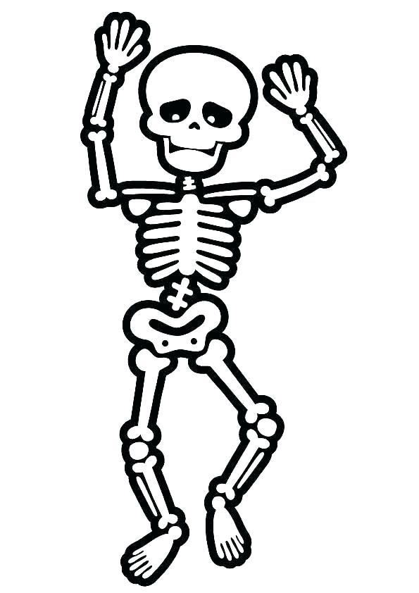 Free Printable Halloween Skeleton Coloring Page Coloring Home