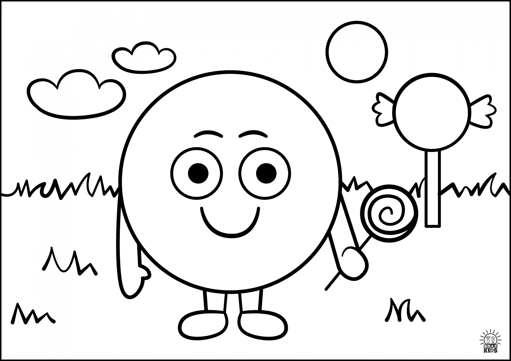 Coloring pages for kids – Shapes | Amax ...