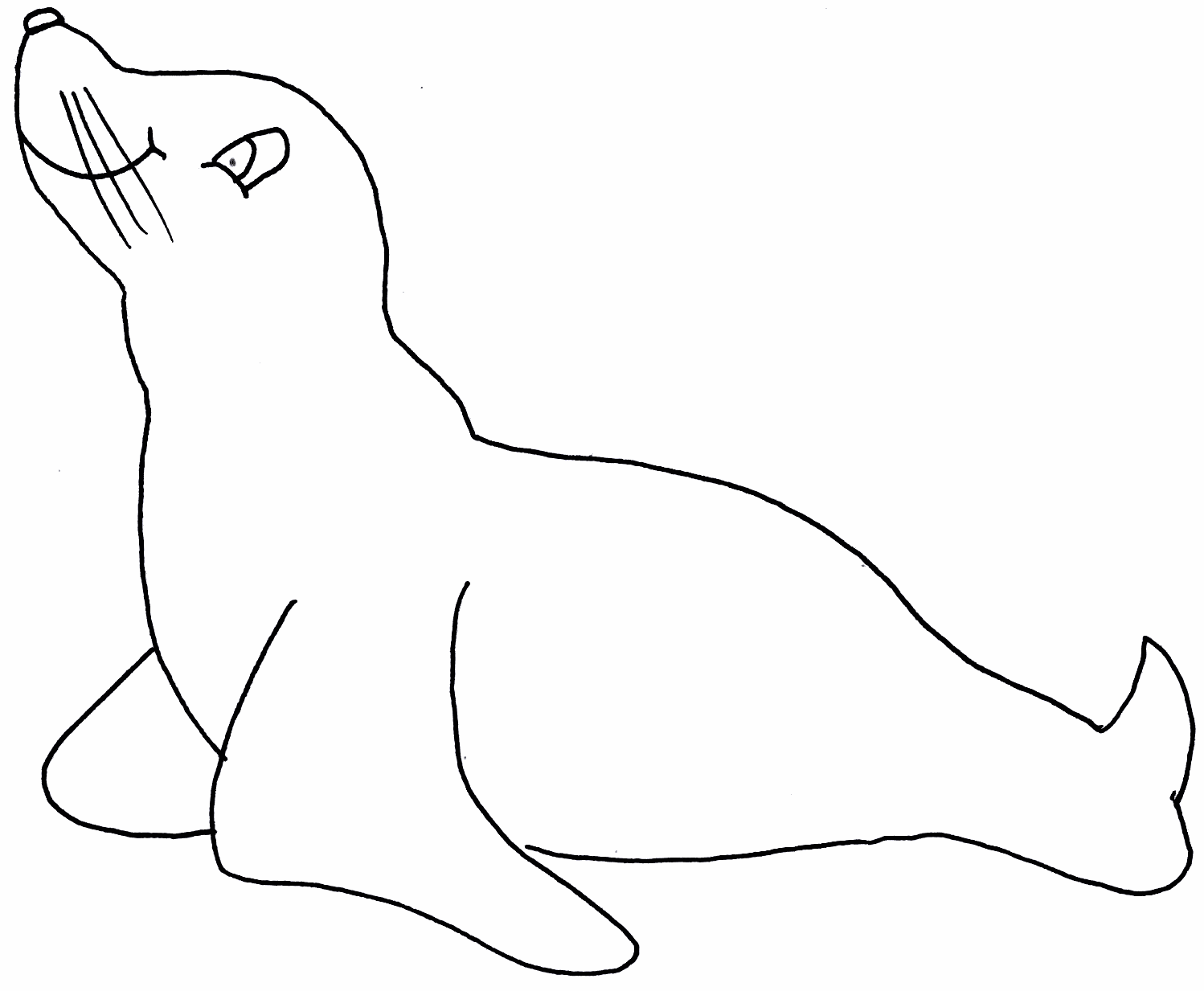 Seal For Kids - Coloring Pages for Kids and for Adults
