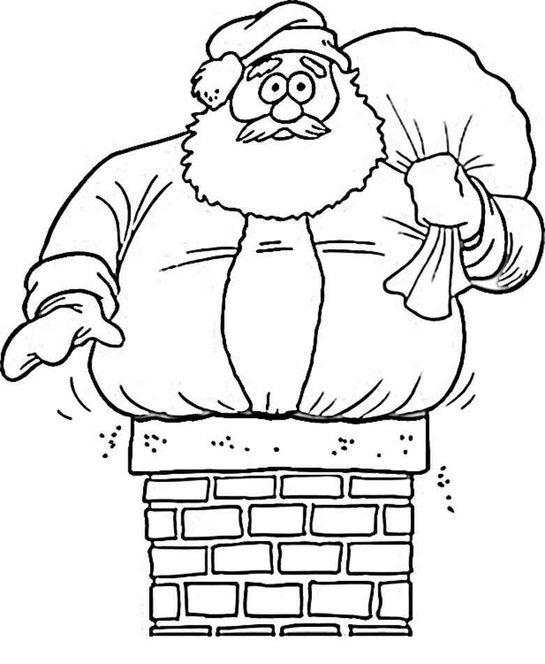 Free Printable Santa Claus Coloring Page For Kids