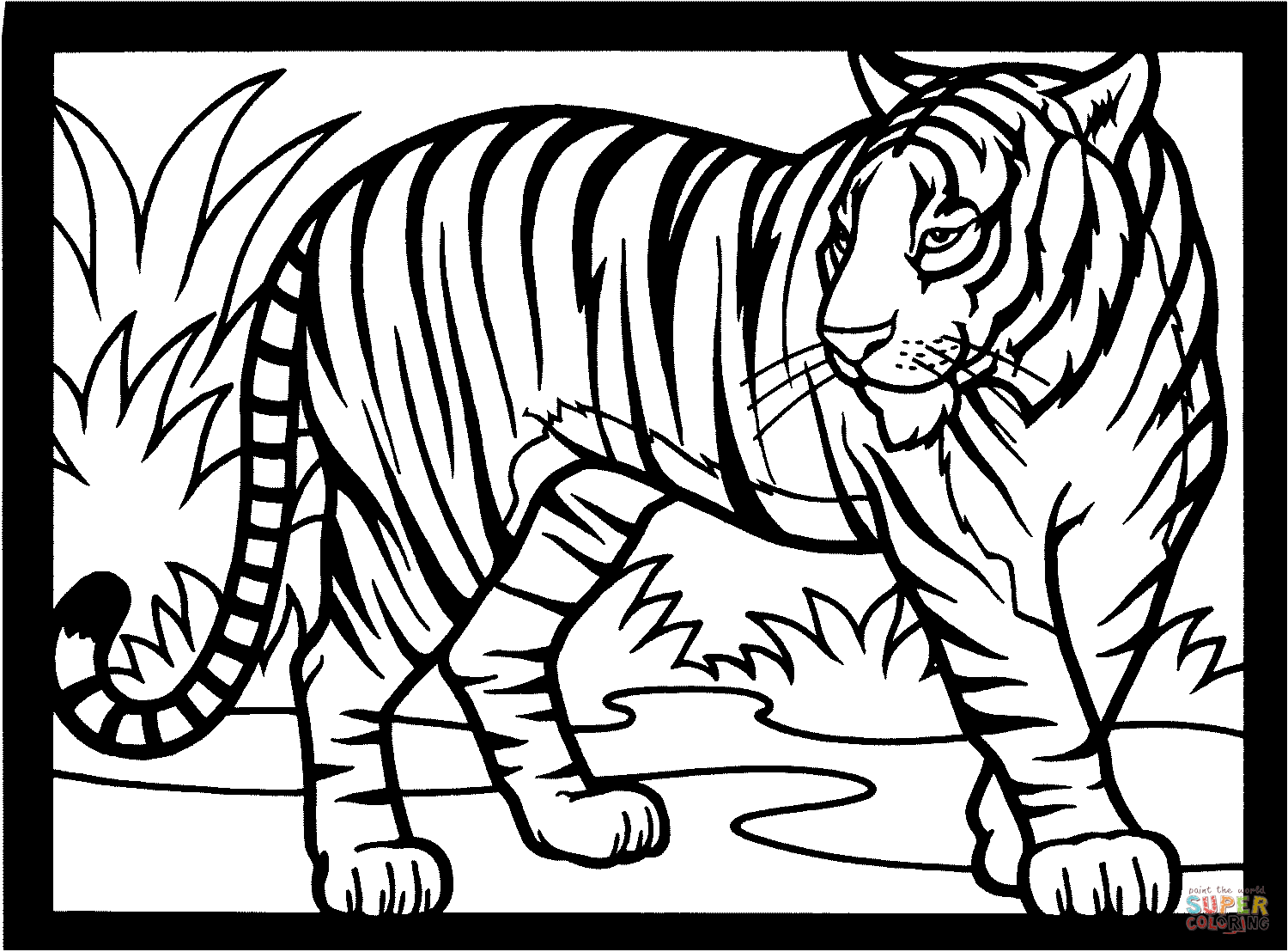 Tiger The King Coloring Page To Print - VoteForVerde.com