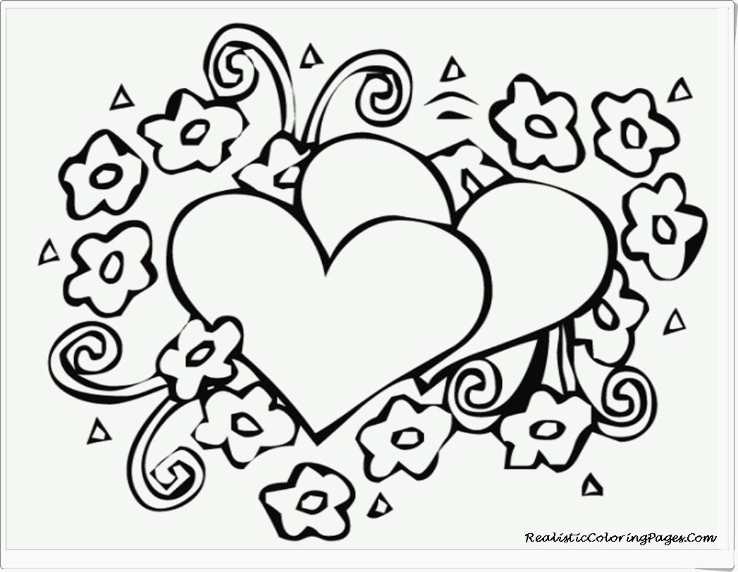 valentine printable coloring pages for teens - photo #43