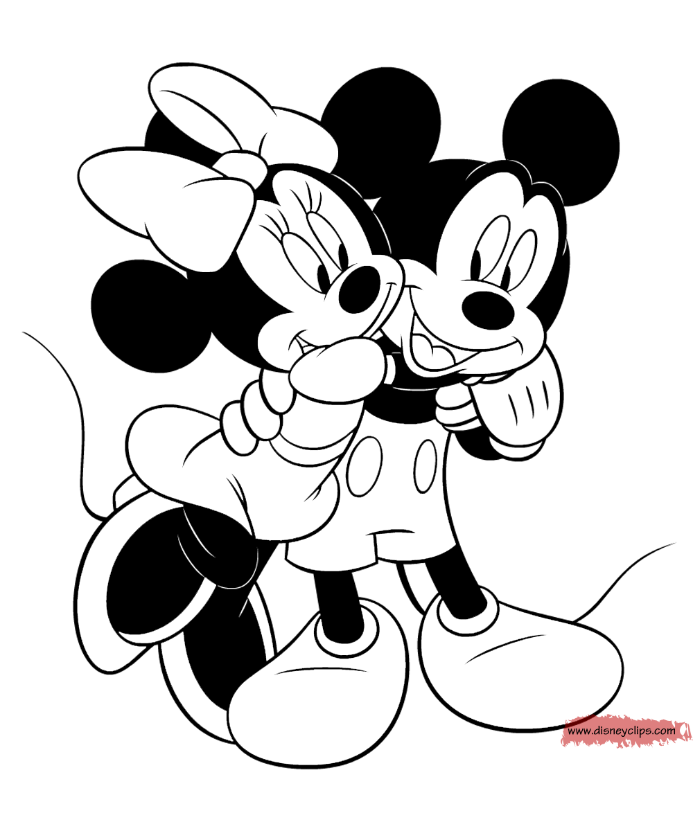 Mickey Mouse And Minnie Coloring Pages - Coloring Home
