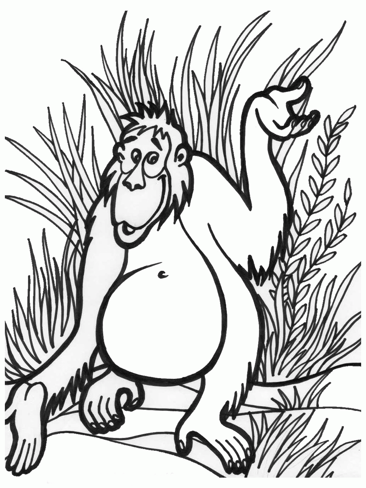 Jungle Printable Coloring Pages - Coloring Home