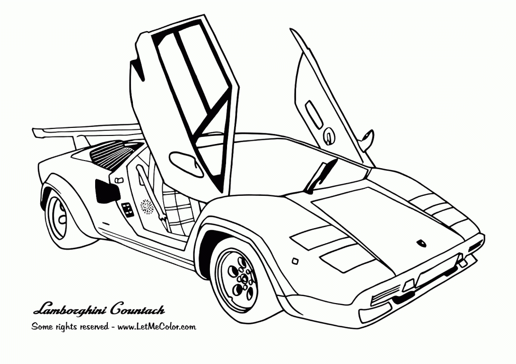 Sports Car Coloring Pages Printable Coloring Pages Coloring Sheets ...
