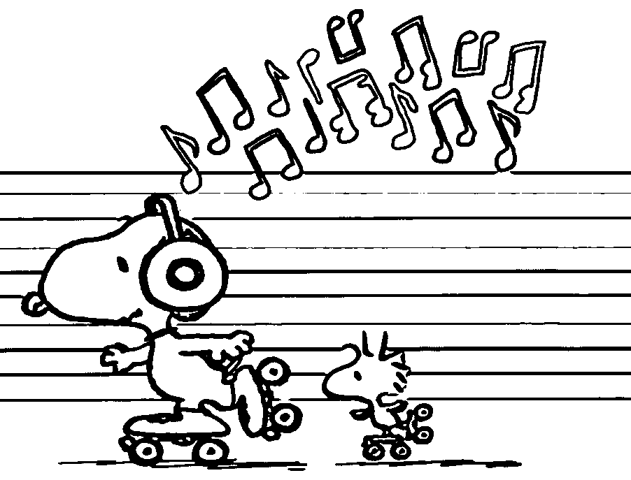 Snoopy And Woodstock Coloring Page | Wecoloringpage