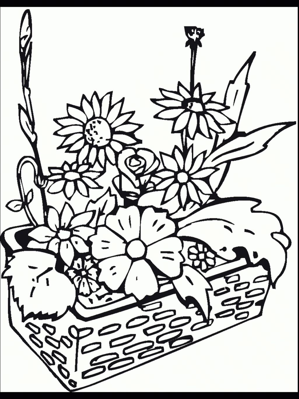 Coloring Pages Of Gardens Coloring Home
