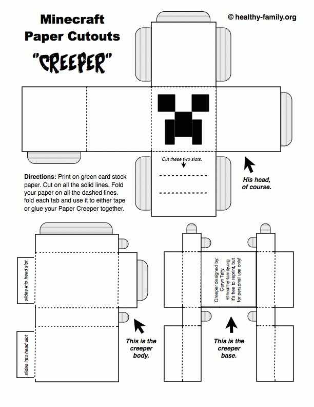 Minecraft Paper Crafts: Get Free Herobrine, Steve, Enderman & Creeper