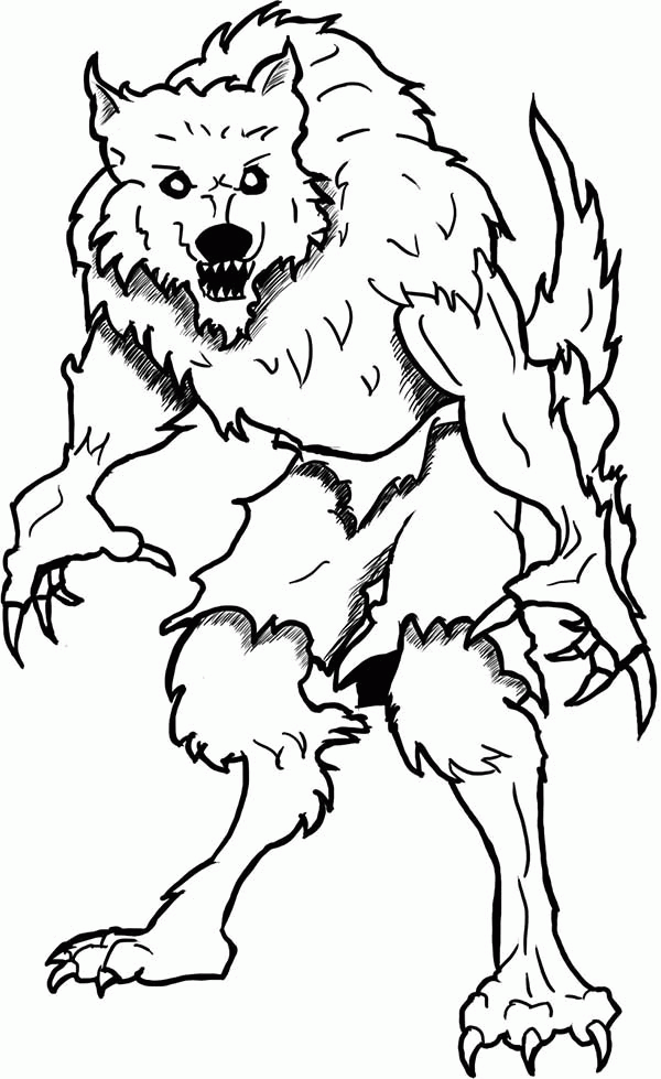 Werewolf Coloring Pictures Coloring Pages For Kids And For Adults