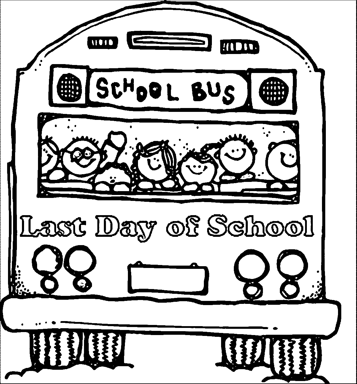 Last Day Of School Coloring Sheets Printable