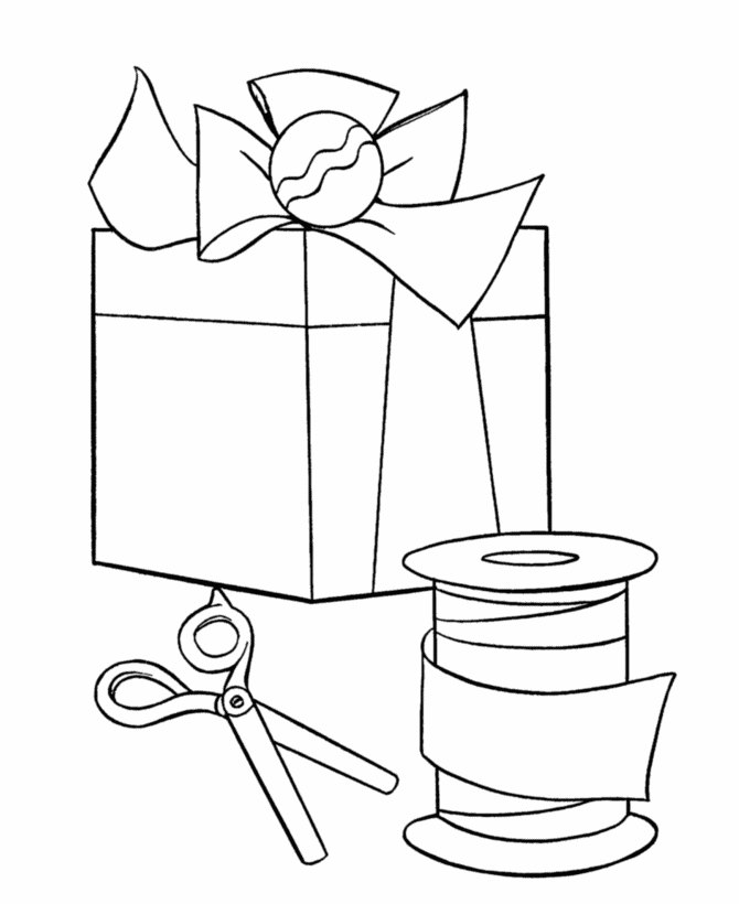 BlueBonkers - Kids Birthday present Coloring Page Sheets - gift wrap - Free  Printable birthday party gifts, coloring pages