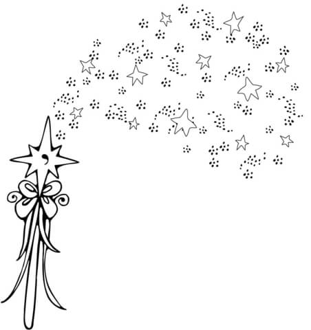 Fairy Wand Sprinkles coloring page | Free Printable Coloring Pages