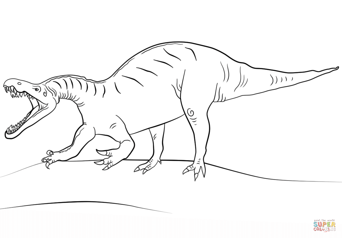 Jurassic World Suchomimus coloring page | Free Printable Coloring ...