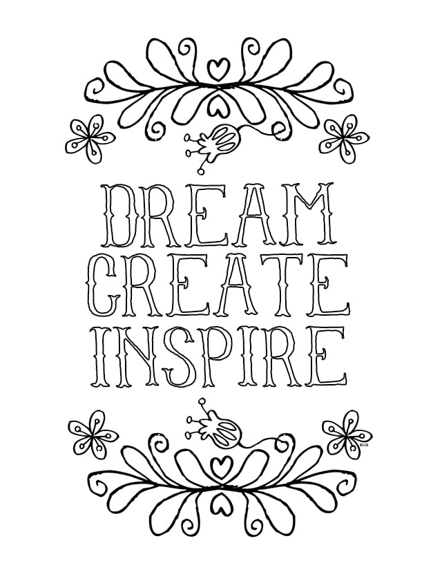 Sayings and Quotes | 50 Printable Adult Coloring Pages That Will Help You  De-Stress | POPSUGAR Smart Living Photo 33