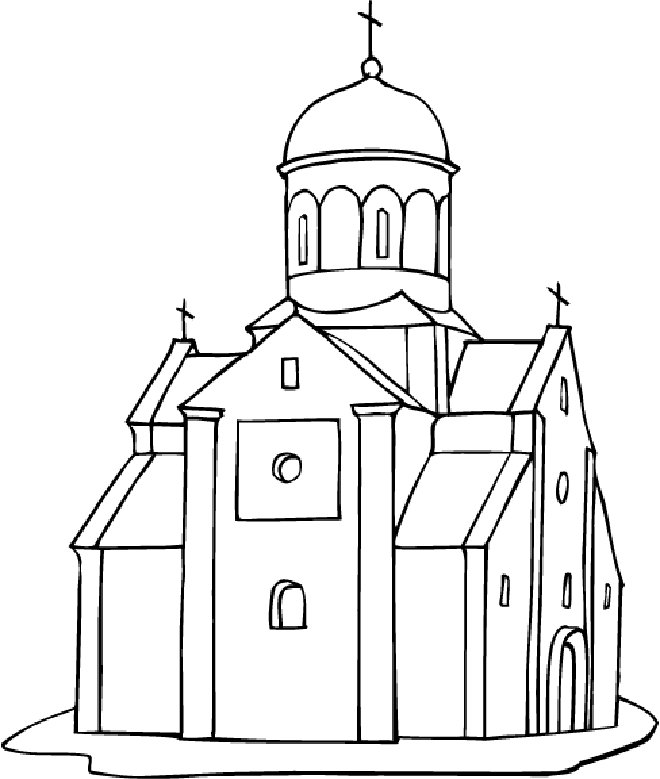 Church #12 (Buildings and Architecture) – Printable coloring ...