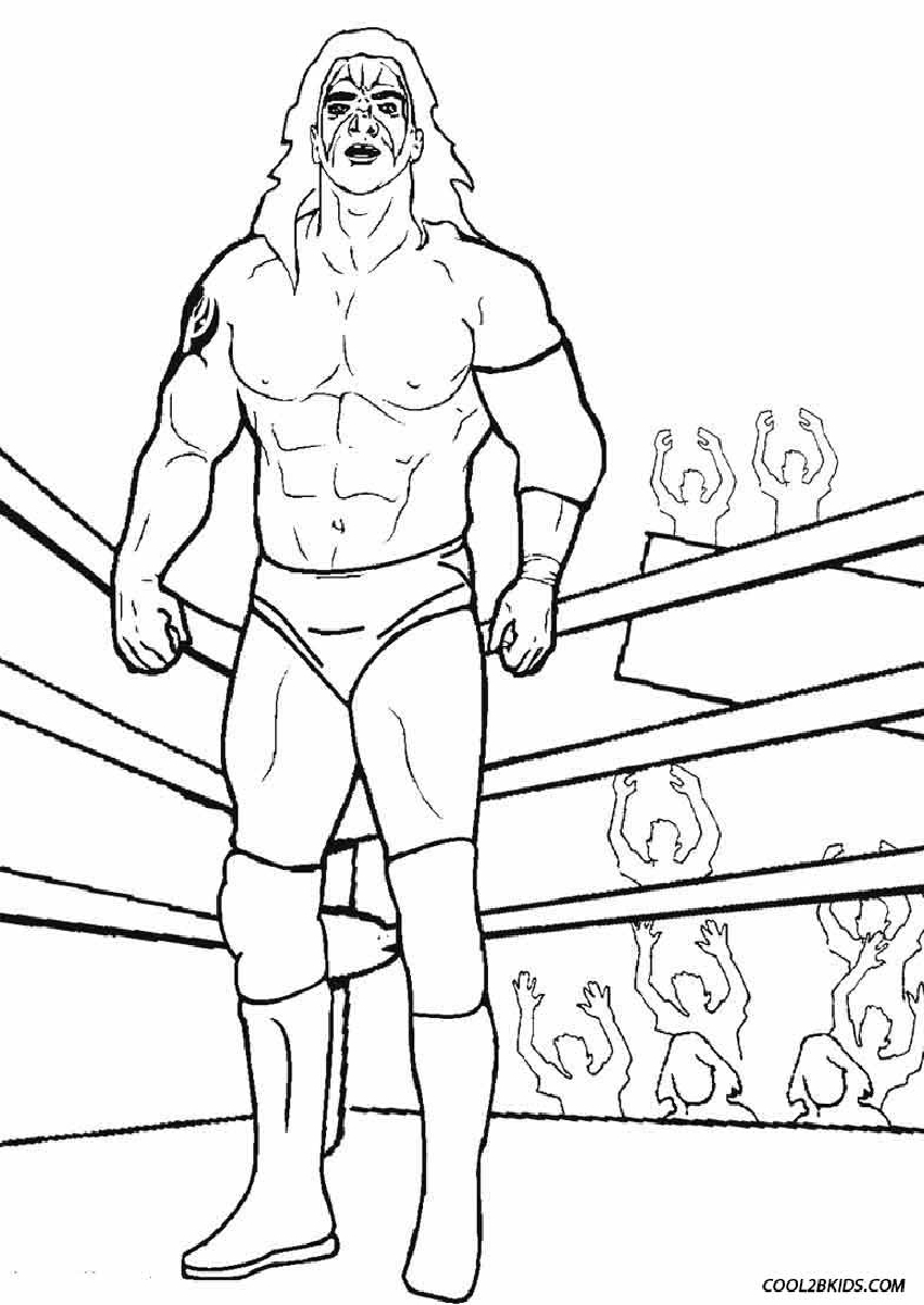 Wwe Coloring Pages Roman Reigns Coloring Home