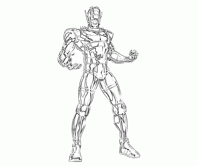 537 Simple Ultron Coloring Page with Printable