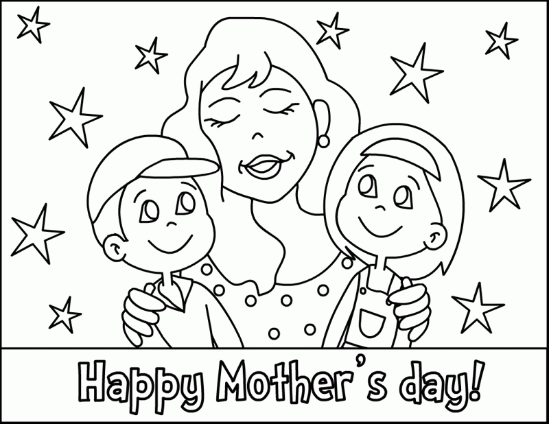 Related Mothers Day Coloring Pages item-11456, Mothers Day ...