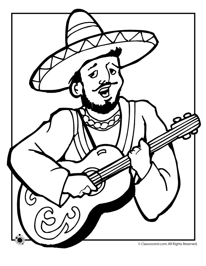 Mexican Coloring Pages To Print Free Coloring Home