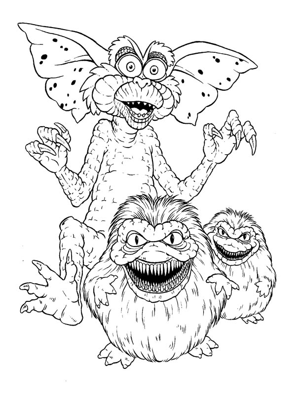 Monster Gremlins Coloring Page