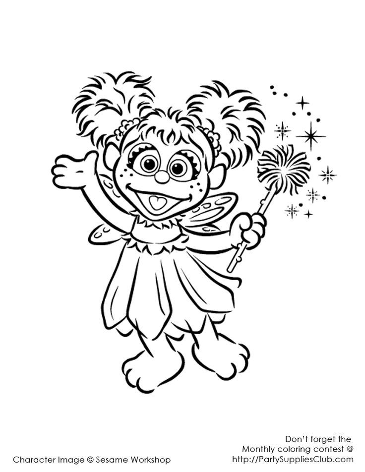 Abby Cadabby Coloring Page - Coloring Pages for Kids and for Adults