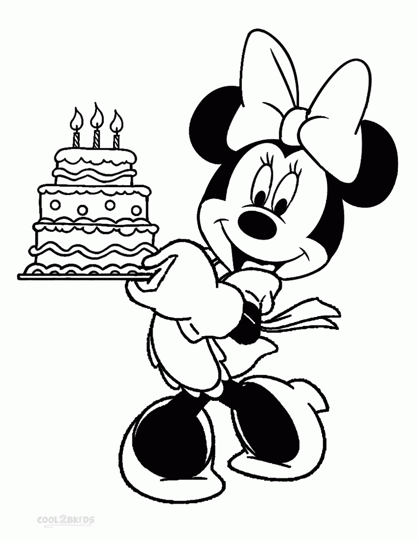 Mickey And Minnie Mouse Coloring Pages To Print For Free - Coloring Home
