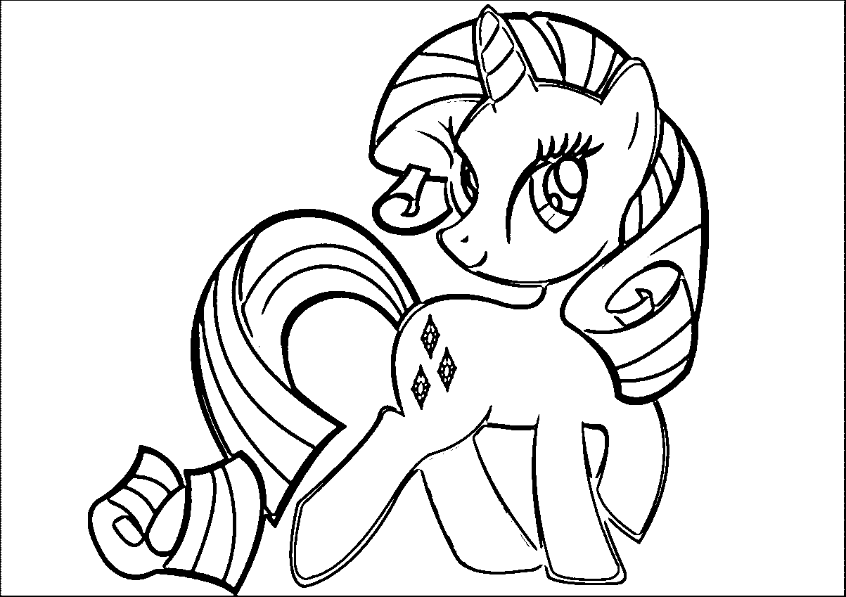 Rarity Coloring Page   Coloring Home