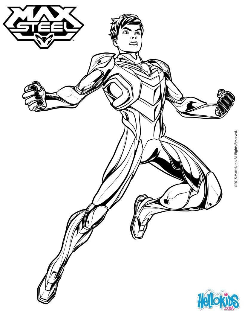 Max Steel coloring page. More TV series content on hellokids.com ...