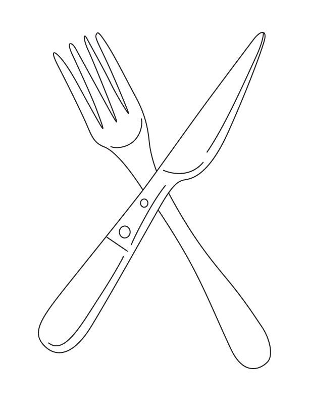 Pix For > Fork And Knife Drawing | Drawings, Knife