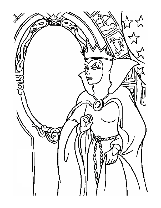 coloring pages - Cartoon » Snow White (154) - Evil Queen | Witch ...