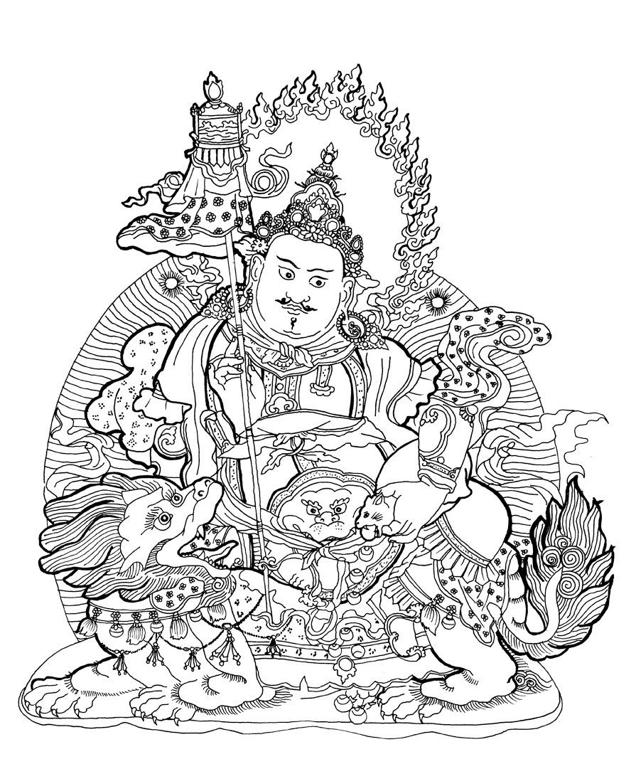 Buddha Coloring Pages Page 1
