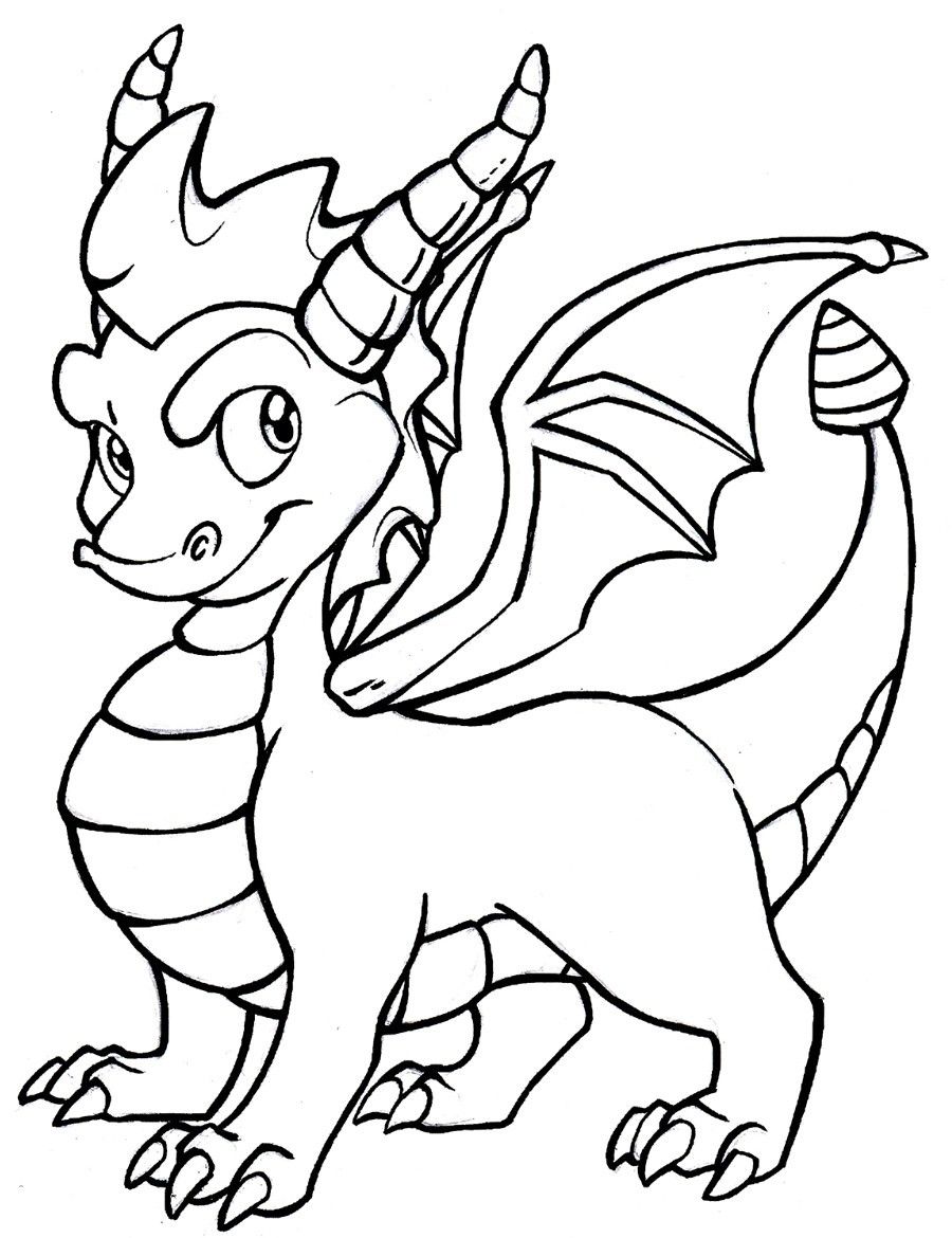 Baby Dragon Coloring Pages Coloring Home