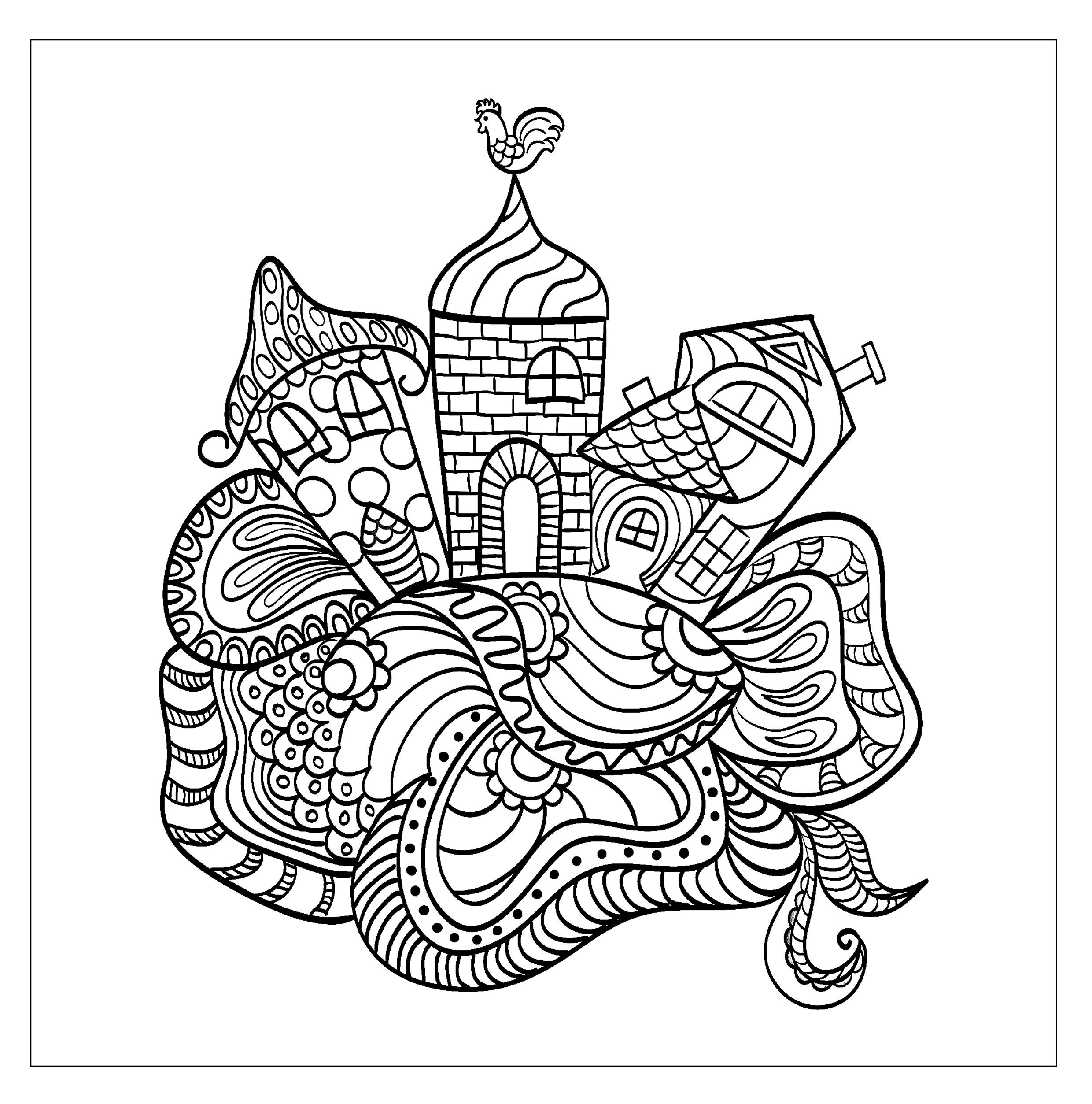 Pin on Architecture coloring pages