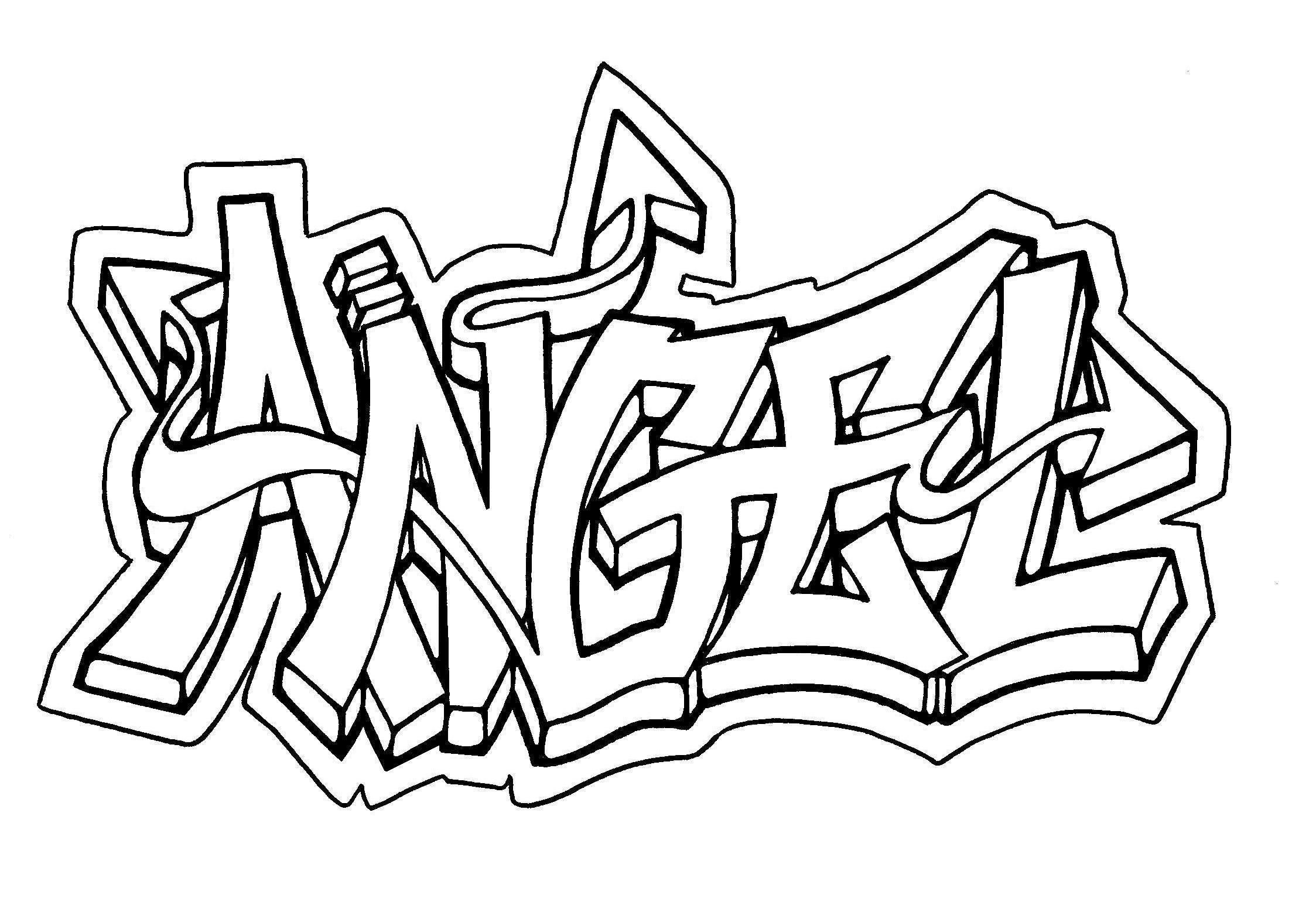 Cool Graffiti Coloring Pages - Coloring Home
