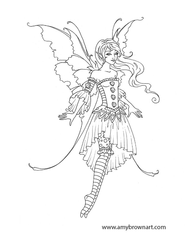 Woodland Fairy Coloring Pages - Coloring Home