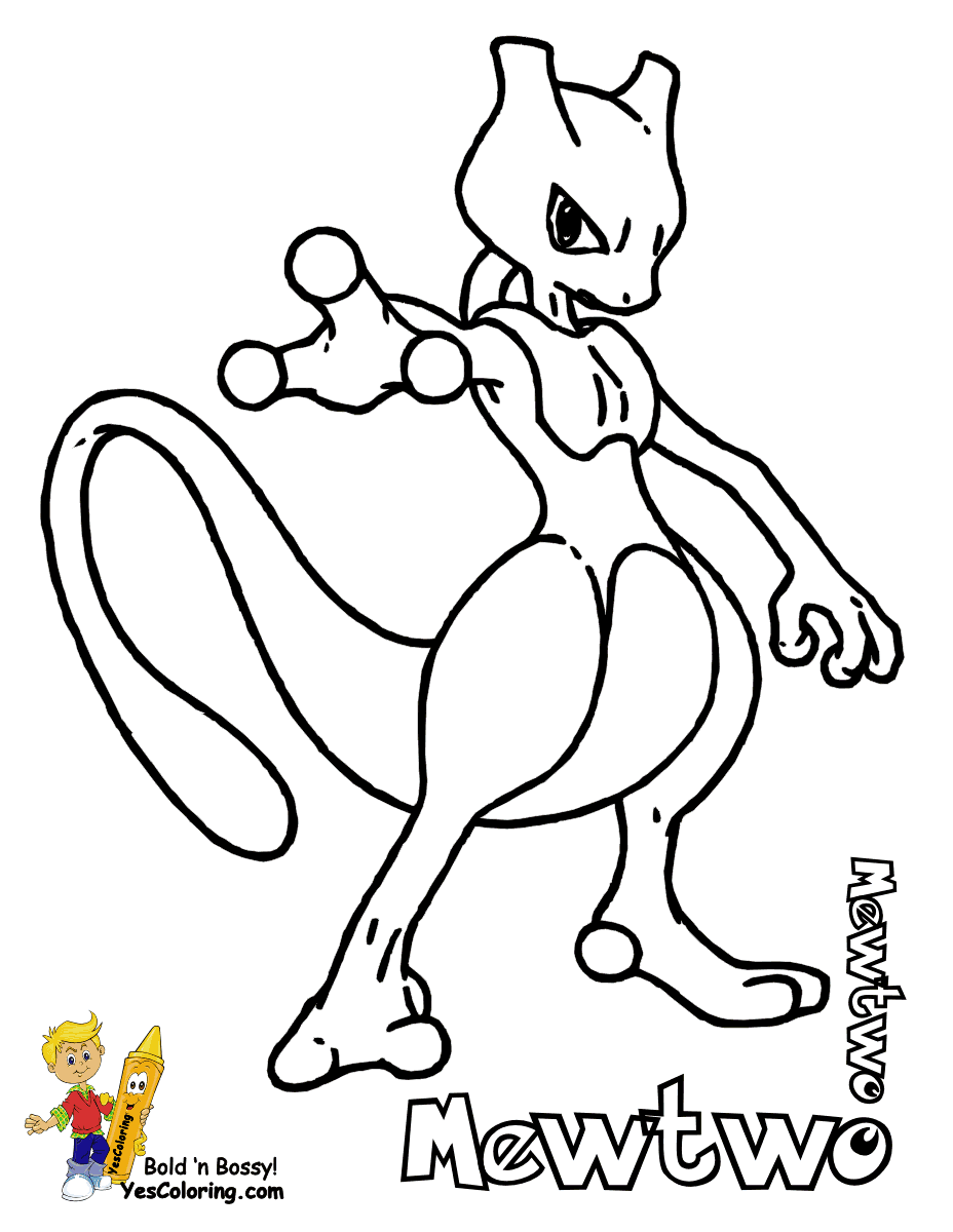 Coloring Pages Pokemon Mewtwo - Coloring Home
