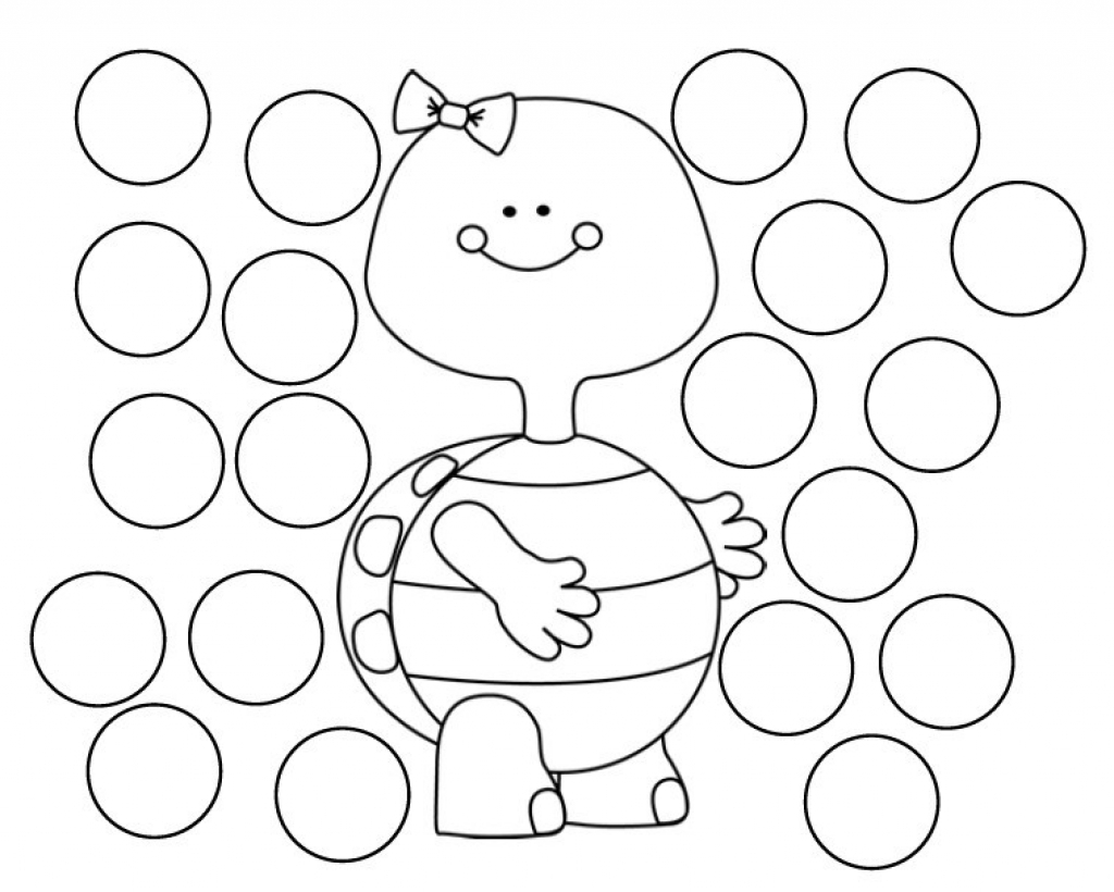 Do A Dot Art Coloring Pages - Coloring Home