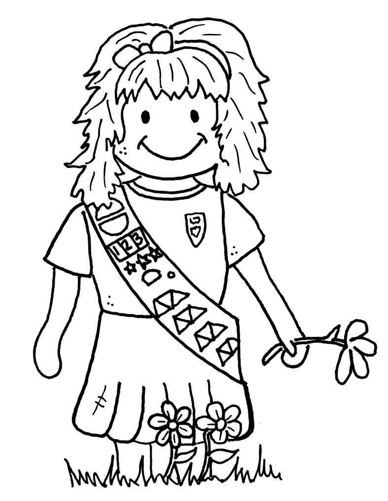 Girl Scouts Coloring Pages - Bestofcoloring.com
