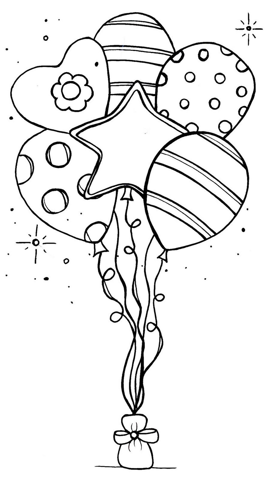 Animal Balloons Coloring Pages - Coloring Pages For All Ages